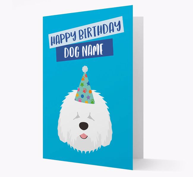 Personalized 'Happy Birthday {dogsName}' Card with {breedCommonName} Icon